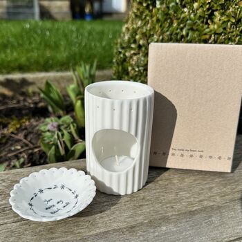 Wax Melt Porcelain Burner You Make My Heart Melt, 7 of 7