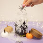 Personalised Halloween Haunted House Glass Storage Jar, thumbnail 1 of 7