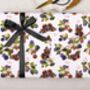 Three Sheets Of Butterfly Hedgerow Wrapping Paper, thumbnail 2 of 2