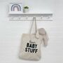 Personalised Baby Stuff Natural Organic Tote Bag, thumbnail 1 of 2