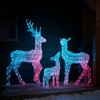 Twinkly Smart LED Light Up Christmas Reindeer Family, 4 of 12