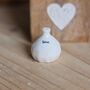 Mini Porcelain Vase 'Love', thumbnail 1 of 2