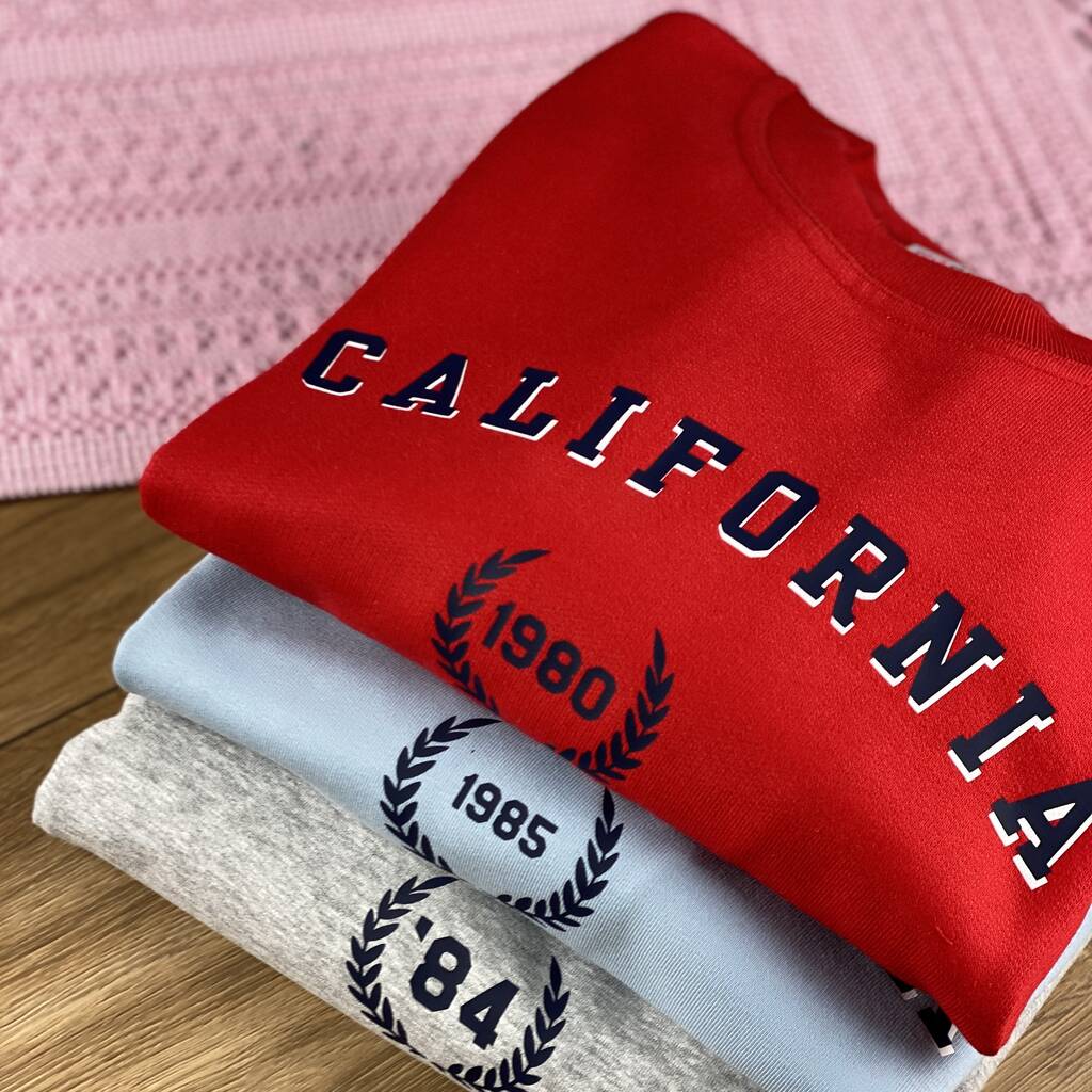 Personalised Varsity Word Sweatshirt By Rock On Ruby