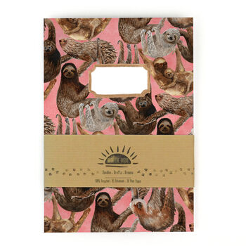 Sleuth Of Sloths Print A5 Notebook, 5 of 8