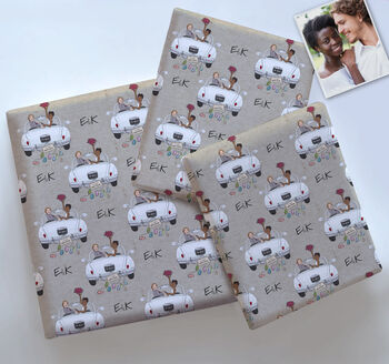 Personalised Wedding Wrapping Paper, 3 of 8