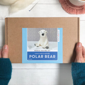 Needle Felting Kit, Polar Bear, 2 of 11