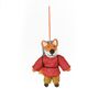 Handmade Felt Hiking Fox Woodland Hanging Decoration, thumbnail 2 of 5