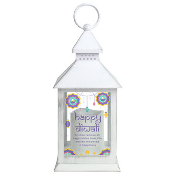Personalised Diwali White Lantern, 4 of 4