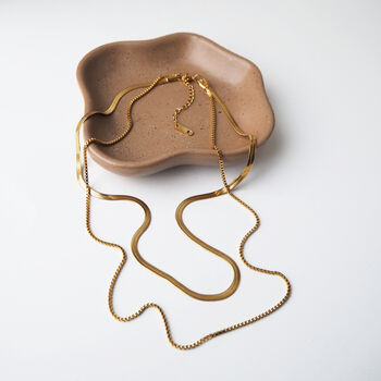 Gold Layered Necklace–18 K Gold Plated Waterproof Chain, 2 of 5