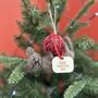 Personalised Cat Christmas Decoration With Ball Of Wool, thumbnail 1 of 4