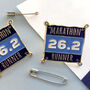 Marathon Runner Enamel Pin Badge, thumbnail 3 of 4