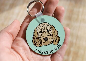 Cockapoo Dog Keyring, 2 of 6