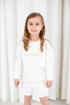 Pageboy, Bridesmaid And Flowergirl Embroidered Jumpers, 6 of 9