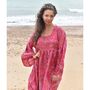 'Phoebe' Red And Pink Paisley Baby Doll Dress, thumbnail 3 of 4