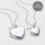 Personalised Sterling Silver Diamond Heart Locket, thumbnail 1 of 8