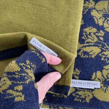 Unisex Cashmere Knitted Scarf, 4 of 6