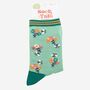 Women's Bee And Posey Floral Print Bamboo Socks, thumbnail 5 of 5