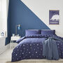 Navy Stars Organic Bed Linen From, thumbnail 1 of 4