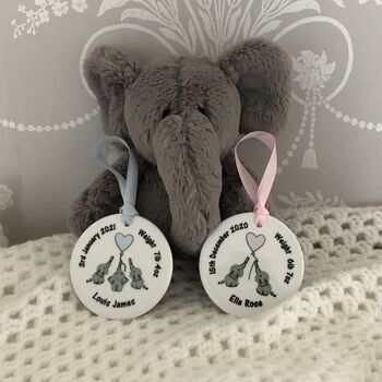 Personalised Welcome To The World New Baby Decoration, 2 of 7