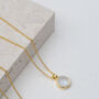 Lulea Moonstone And Gold Plated Necklace, thumbnail 1 of 5