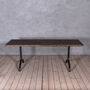 Forth Solid Wood Industrial Dining Table, thumbnail 1 of 5