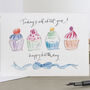 'Today Is All About You!' Cupcakes Birthday Card, thumbnail 3 of 3