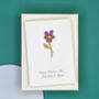 Miniature Engraved Flower Mother's Day Card, thumbnail 7 of 12