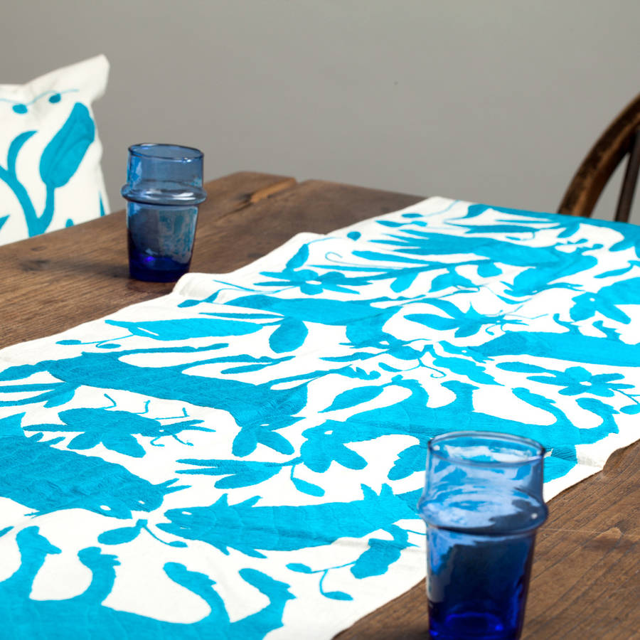 Table Runner From Mexico Handmade By Chilpa | notonthehighstreet.com