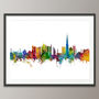 Dubai Skyline Cityscape Art Print, thumbnail 4 of 8