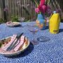 Bright Blue And White French Tablecloth Avignon, thumbnail 3 of 3