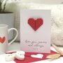 Origami Forever And Always Personalised Valentine Card, thumbnail 4 of 5