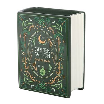 Green Witch Book Shaped Vase, 2 of 2