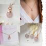 Rose Quartz Earrings, thumbnail 6 of 11