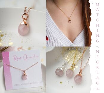 Rose Quartz Earrings, 6 of 11