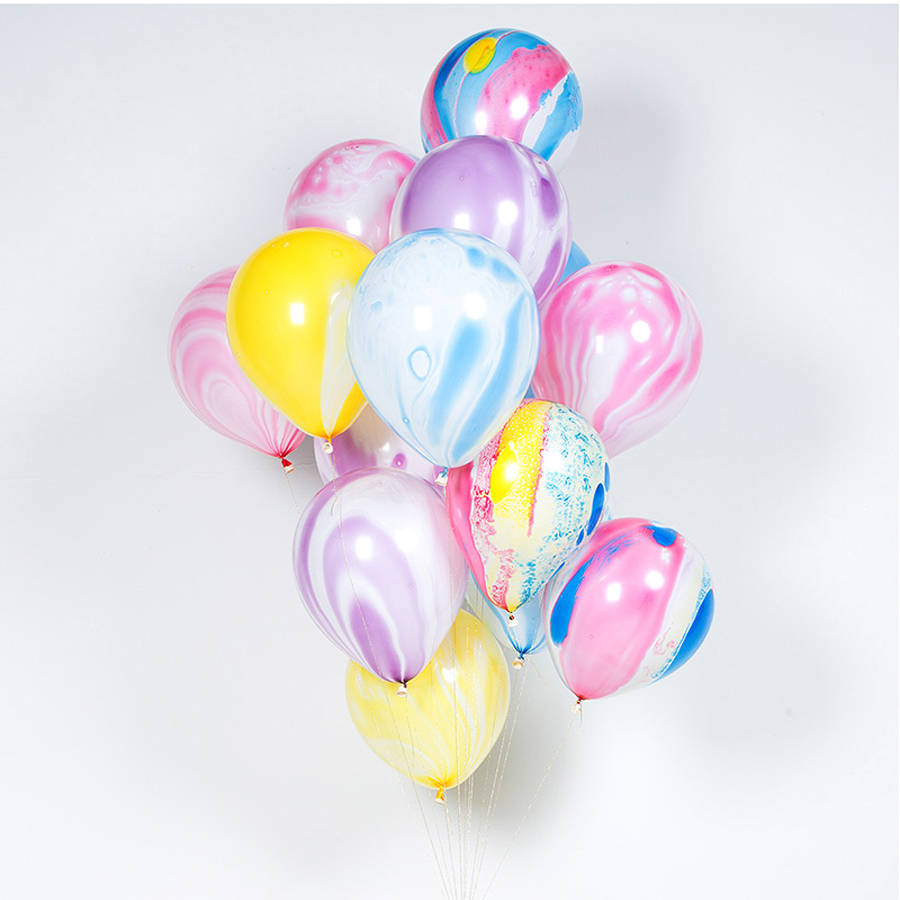Set Of Eight Marble Balloons, 1 of 9