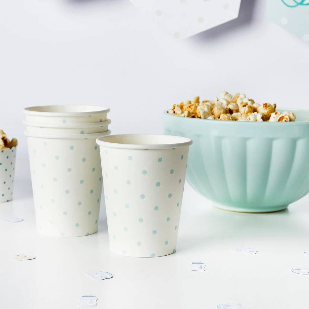 10 Unisex Spotty Paper Cups, 1 of 2