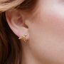 18ct Gold Hummingbird Stud Earrings, thumbnail 1 of 6