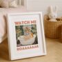 Watch Me Roar Inspirational Tiger Typography Print, thumbnail 1 of 5