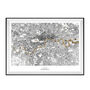 24ct Gold Leaf London Map, thumbnail 3 of 3