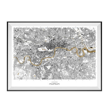 24ct Gold Leaf London Map, 3 of 3