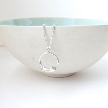 Sterling Silver Cuddle ❤️ Hug Necklace, 4 of 6