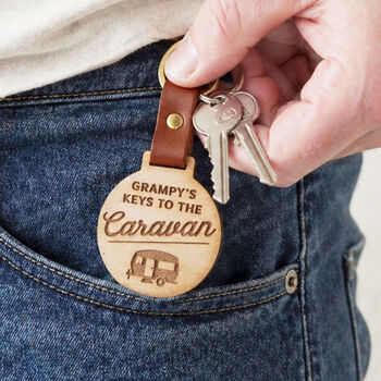 Vehicle Keys Engraved Wooden Keyring, 4 of 5
