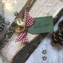Personalised 'Believe' Jingle Bell Hanging Decoration, thumbnail 1 of 2