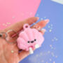 Satisfying Seashell Clicker Keyring And Tactile Charm, thumbnail 1 of 4