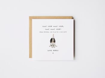 Personalised Dog Walk Card Golden Retriever *Various Dog Breeds, 6 of 7