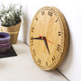 Personalised Oak Wood Clock, thumbnail 2 of 4