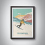 Kitzbühel Ski Resort Austria Travel Poster Art Print, thumbnail 1 of 8