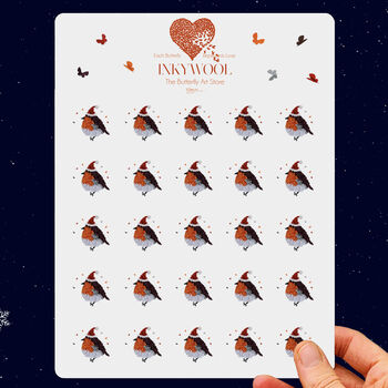 Christmas Stickers Butterfly Kisses, 25 Stickers, 10 of 12