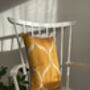 Silk Ikat Yellow Cushion Cover, thumbnail 4 of 7