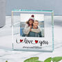 I Love You Glass Token For Wife Or Husband, thumbnail 2 of 4